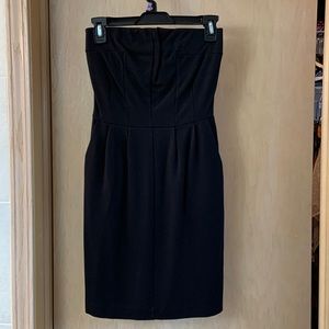 Express black strapless dress